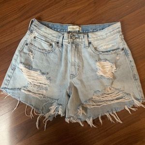 A&F denim shorts